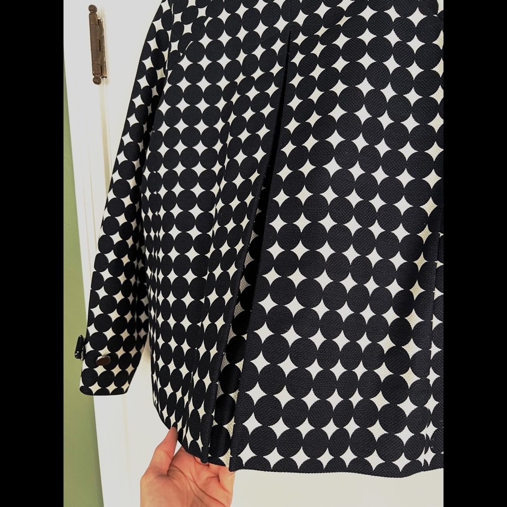 Talbots 50’s 60’s Mod Circle Pattern Blazer Size … - image 5
